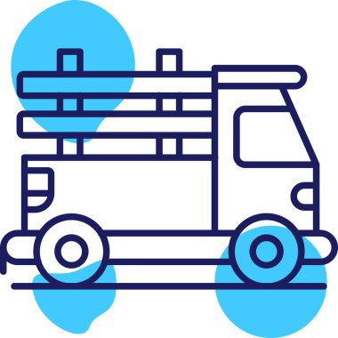 Otobüs. Web simgesi basit illüstrasyon