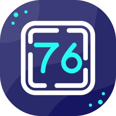 7 numaralı vektör simgesi