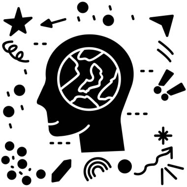 Beyin zihni taslak biçiminde simge düşünüyor