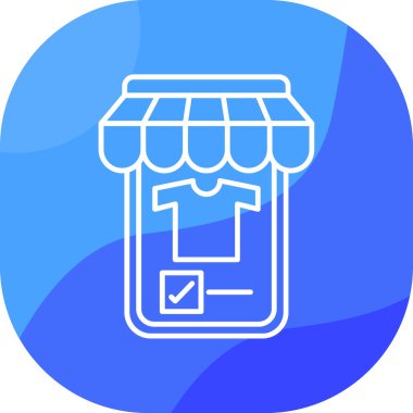 Alışveriş. Web simgesi basit illüstrasyon