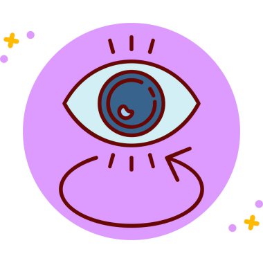 Göz simgesi vektör illüstrasyonu