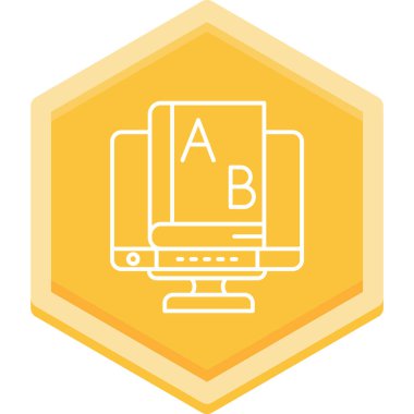 Ekran simgesi olan dizüstü bilgisayar. düz tasarım biçimi