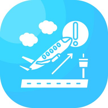 uçak ikonu vektör illüstrasyonu