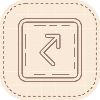 Moda tasarım biçimi arka planında sol ok simgesi gruplandırıldı ve düzenlendi.