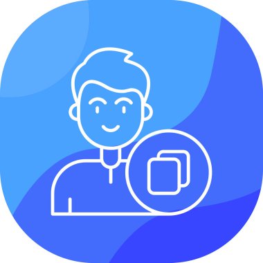 avatar. Web simgesi basit illüstrasyon