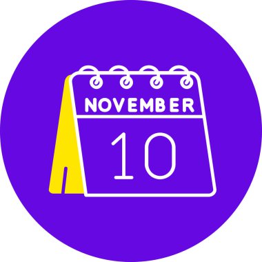 Kasım ikonu vektör illüstrasyonu