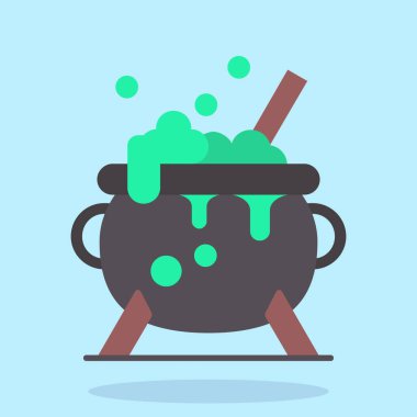 Yeşil çay fincanının vektör çizimi.