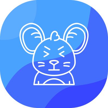 Tatlı çizgi film karakterinin vektör çizimi