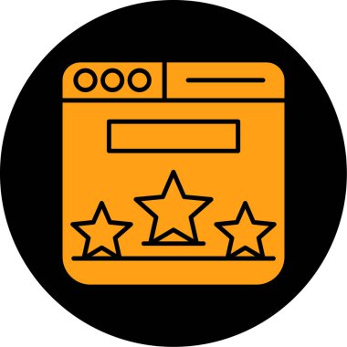 Web simgesi, vektör illüstrasyonu