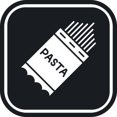 makarna ikonu vektör illüstrasyonu