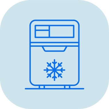 Bir kar tanesi simgesinin vektör çizimi