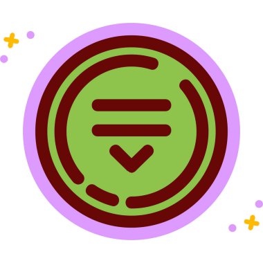 Tek bir simgenin vektör illüstrasyonu