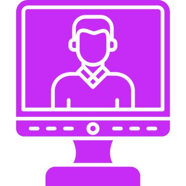 Bir insan simgesinin vektör illüstrasyonu