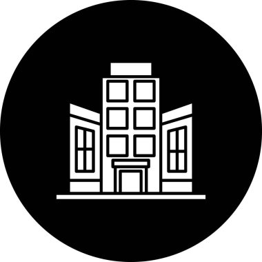 Modern yapı simgesinin vektör illüstrasyonu