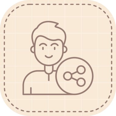 Büyüteci olan bir adamın vektör çizimi