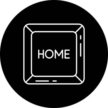 Soyut arkaplanda ev simgesi izole edildi