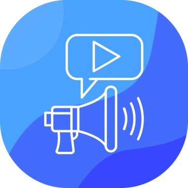 hoparlör simgesi, basit vektör çizim