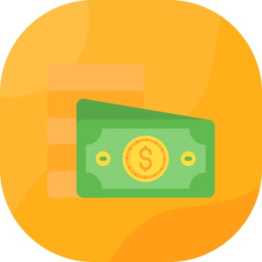 Para vektör düz simgesi