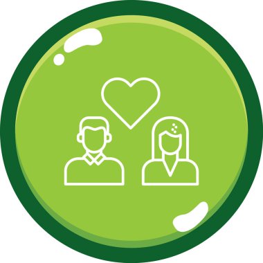 çift simge vektör illüstrasyonu