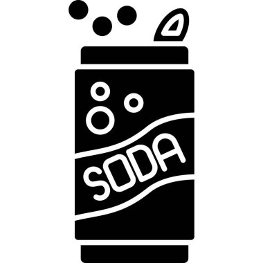 soda ikonu vektör illüstrasyonunu iç