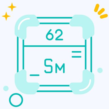 6 numaralı simge tasarımı vektör çizimi