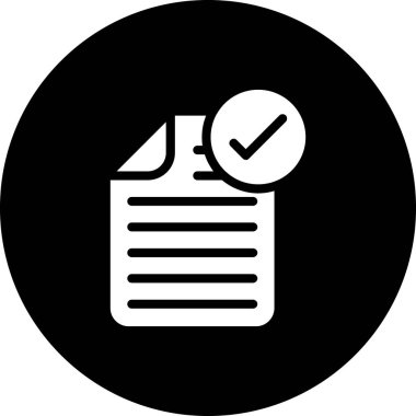 Kontrol listesi vektör simgesi. Basit tasarım çizimi