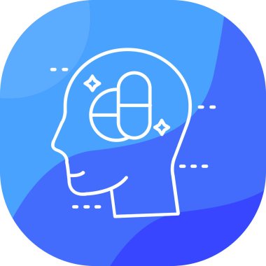 Beyin simge tasarlamak vektör