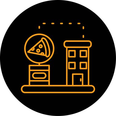 Gıda simgesinin vektör illüstrasyonu