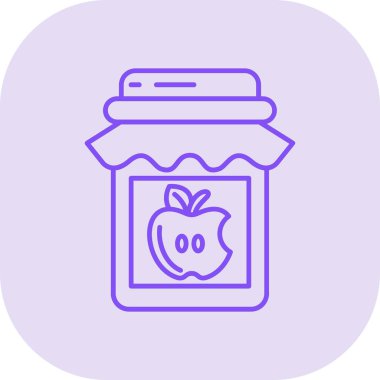 Elma suyu ikonu. Web için elma vektör simgelerinin basit çizimi