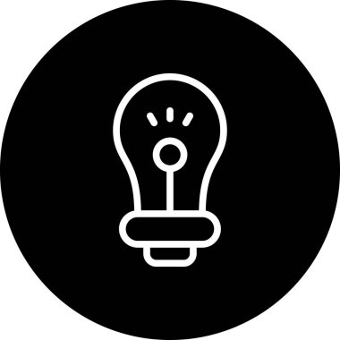 ampul vektör simgesi modern basit vektör illüstrasyonu