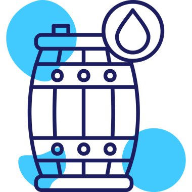 Fıçı. Web simgesi basit illüstrasyon