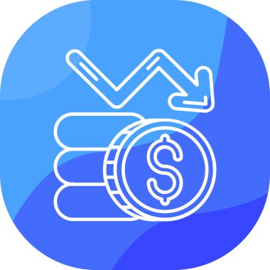 ticari yatırım renk ikonu vektör illüstrasyonu