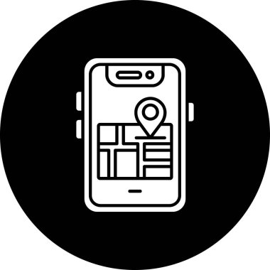 Akıllı telefon simgesinin vektör illüstrasyonu