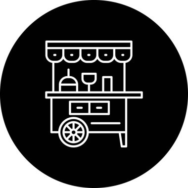 Kahve simgesinin vektör illüstrasyonu