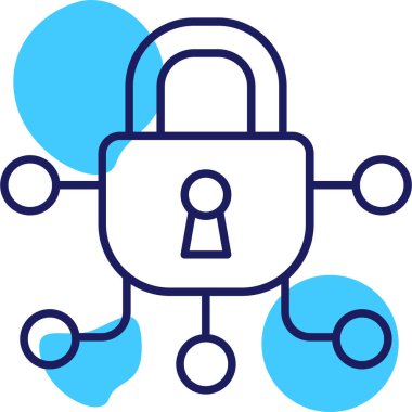 ikon vektör illüstrasyonunu kilitle