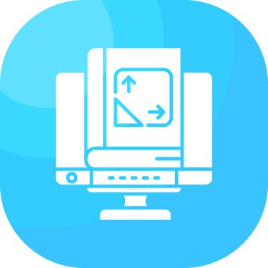 Bilgisayar ekranı. Basit resimleme