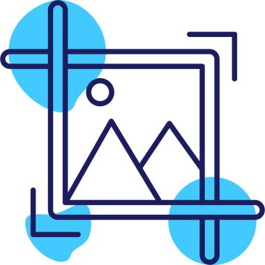 Bir bayrak simgesinin vektör illüstrasyonu