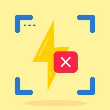 Kırık bir simgenin vektör illüstrasyonu