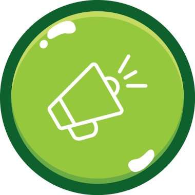 Megafon simgesi işaret vektörü çizimi