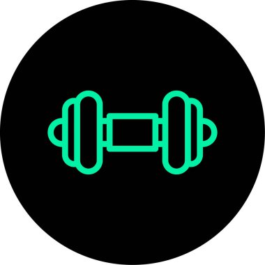 Halter simgesi soyut arka grupta izole edildi