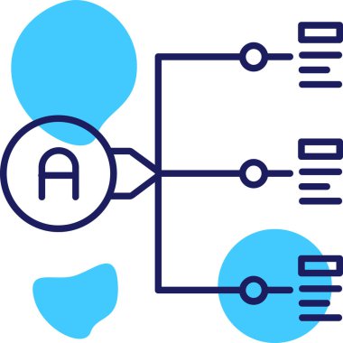 Bir b simgesinin vektör illüstrasyonu