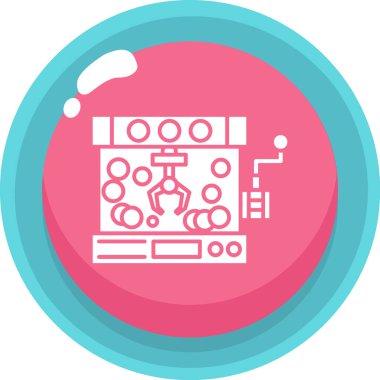 - Makine. Web simgesi basit illüstrasyon