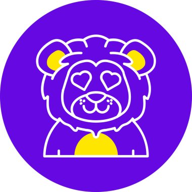 Hayvan. Web simgesi basit illüstrasyon