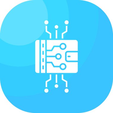 devre kartı simgesi vektör illüstrasyonu