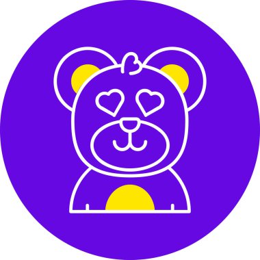 hayvan ağ simgesi basit vektör illüstrasyonu