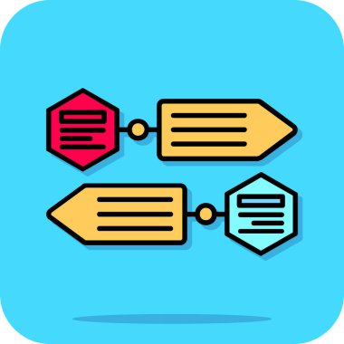 veri analiz renk vektörü simgesi