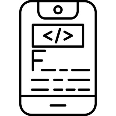 Hareketli kodlama geliştirme simgesi