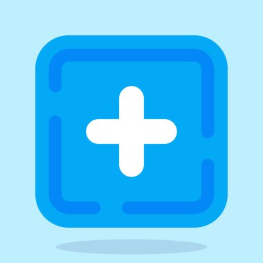 Tıbbi çapraz simge vektör çizimi