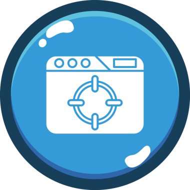 Yıkama. Web simgesi basit illüstrasyon