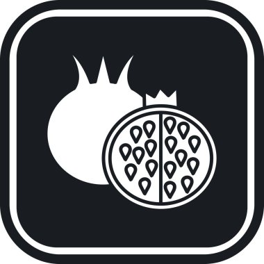 Modern yiyecek simgesinin vektör çizimi